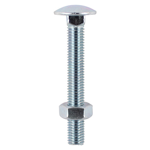 Carriage Bolts + Nuts - Zinc